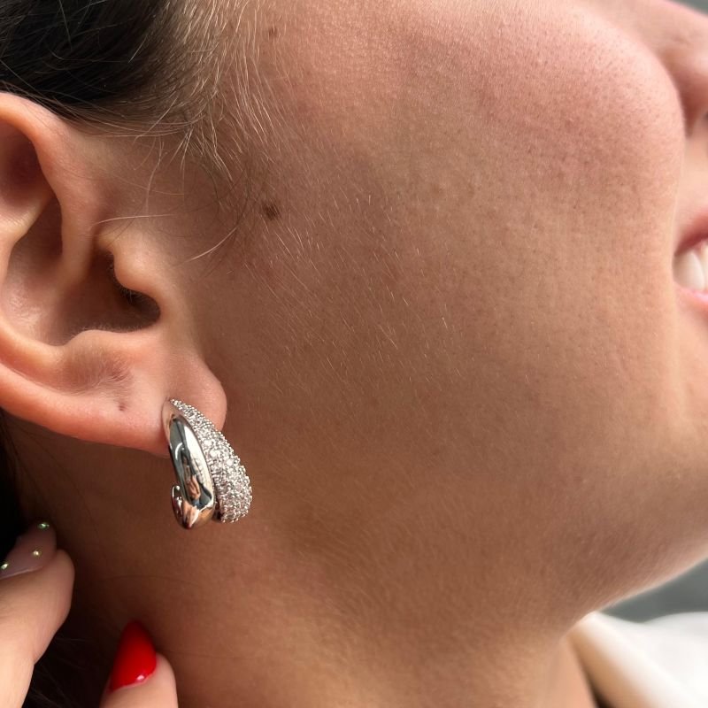 Brinco Biju Fina Dourado/Ródio