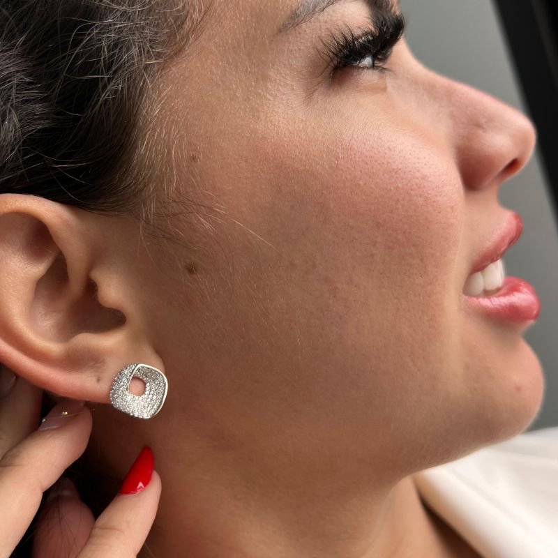 Brinco Biju Fina Dourado/Ródio