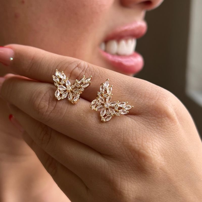 Brinco Biju Fina Dourado/Ródio