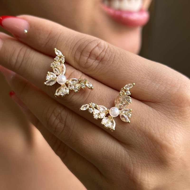 Brinco Biju Fina Dourado/Ródio