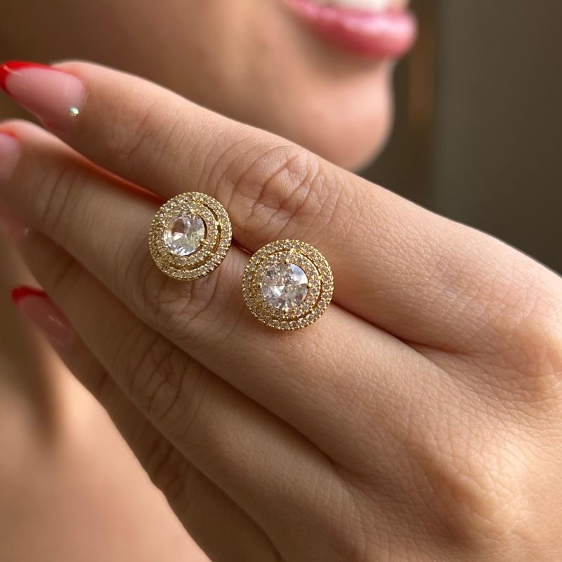 Brinco Biju Fina Dourado/Ródio