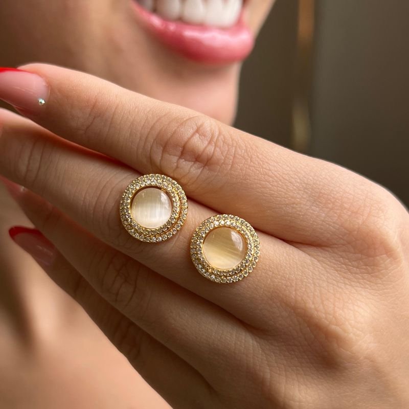 Brinco Biju Fina Dourado/Ródio