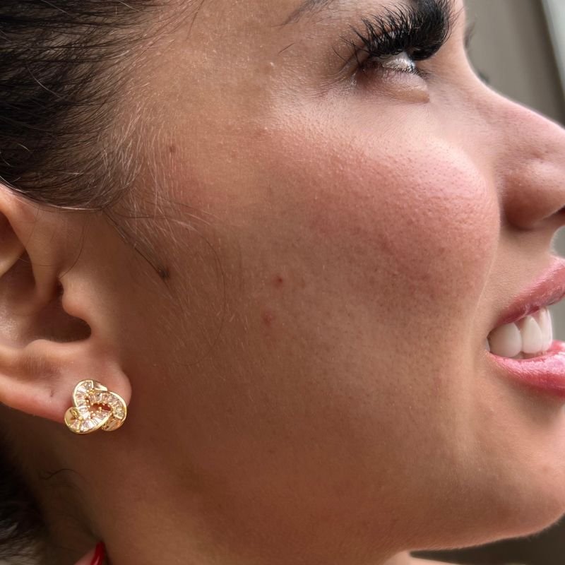 Brinco Biju Fina Dourado/Ródio