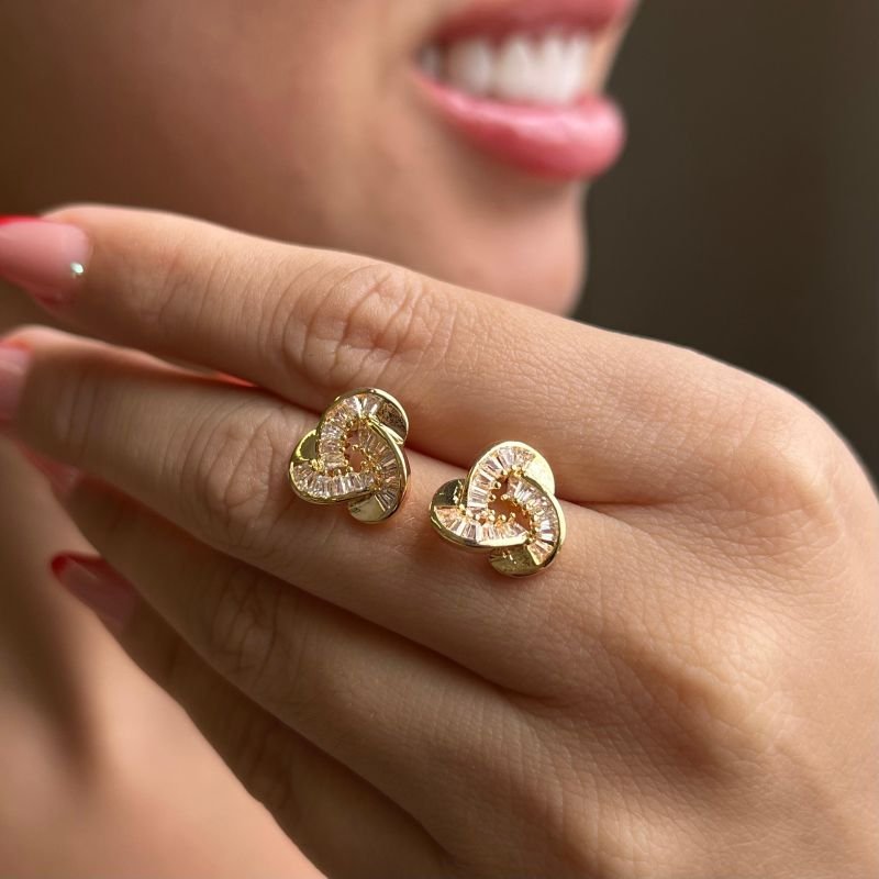 Brinco Biju Fina Dourado/Ródio