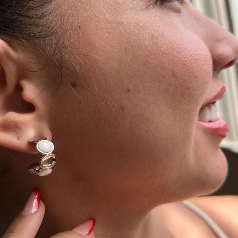 Brinco Biju Fina Dourado/Ródio