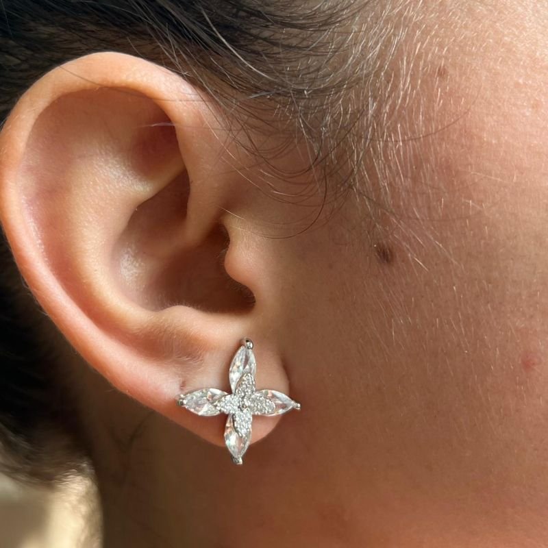 Brinco Biju Fina Dourado/Ródio