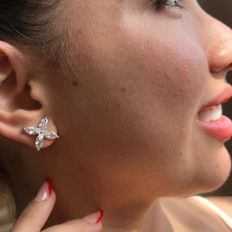 Brinco Biju Fina Dourado/Ródio