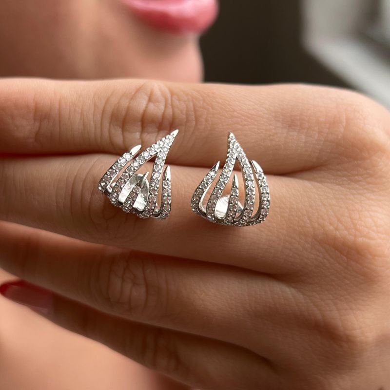 Brinco Biju Fina Dourado/Ródio