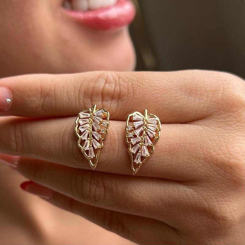 Brinco Biju Fina Dourado/Ródio