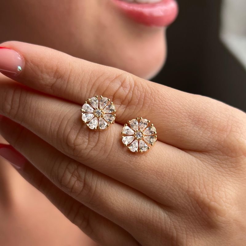 Brinco Biju Fina Dourado/Ródio