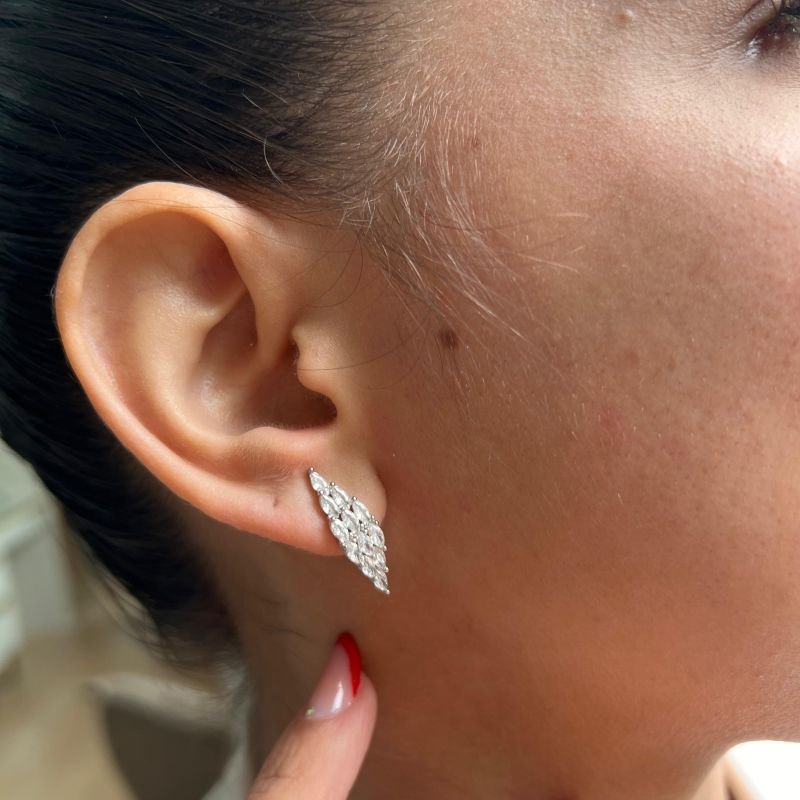 Brinco Biju Fina Dourado/Ródio