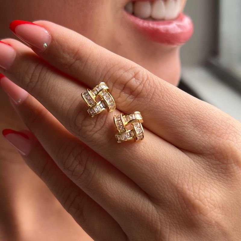 Brinco Biju Fina Dourado/Ródio