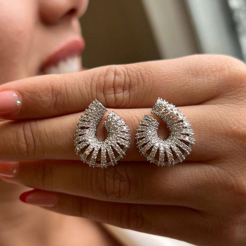 Brinco Biju Fina Dourado/Ródio