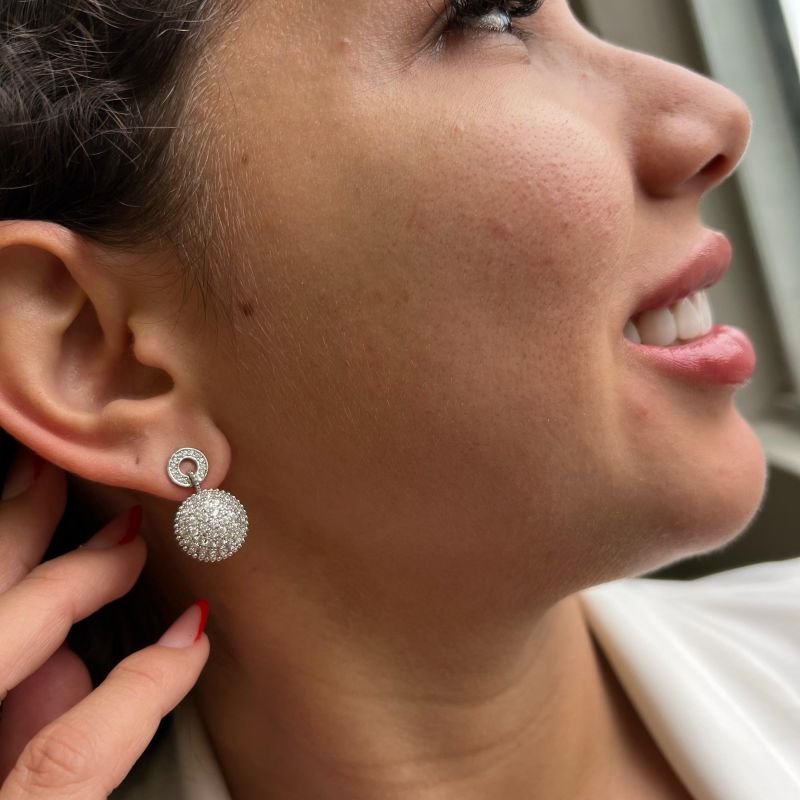 Brinco Biju Fina Dourado/Ródio