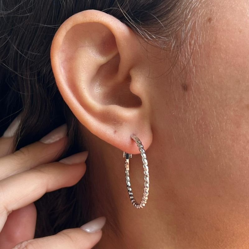 Brinco Biju Fina Dourado/Ródio