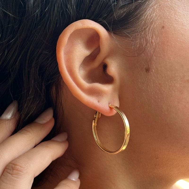 Brinco Biju Fina Dourado/Ródio