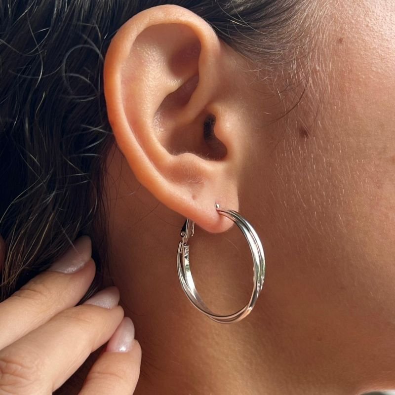 Brinco Biju Fina Dourado/Ródio