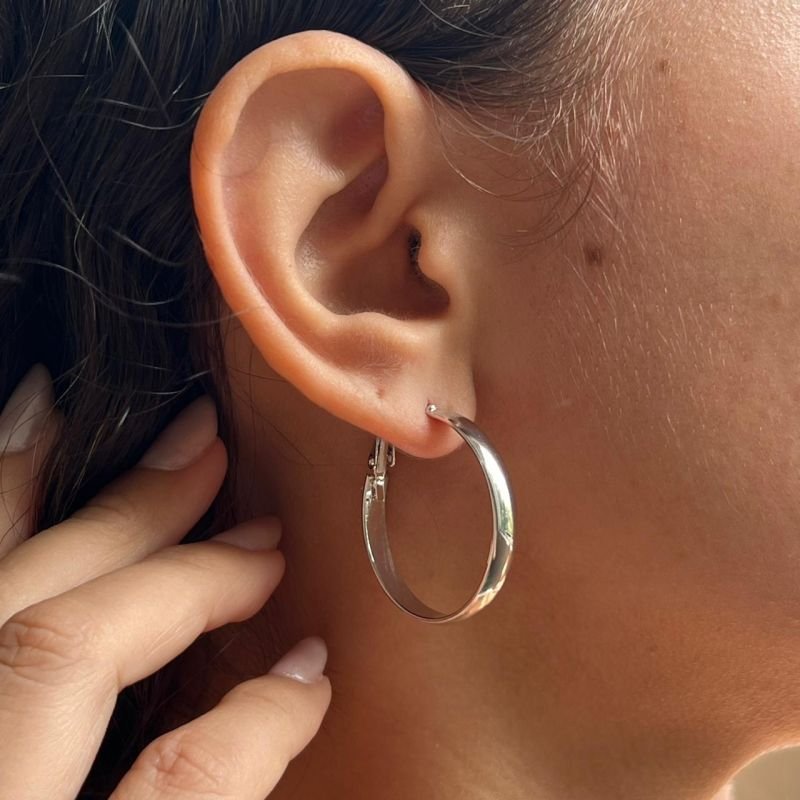 Brinco Biju Fina Dourado/Ródio