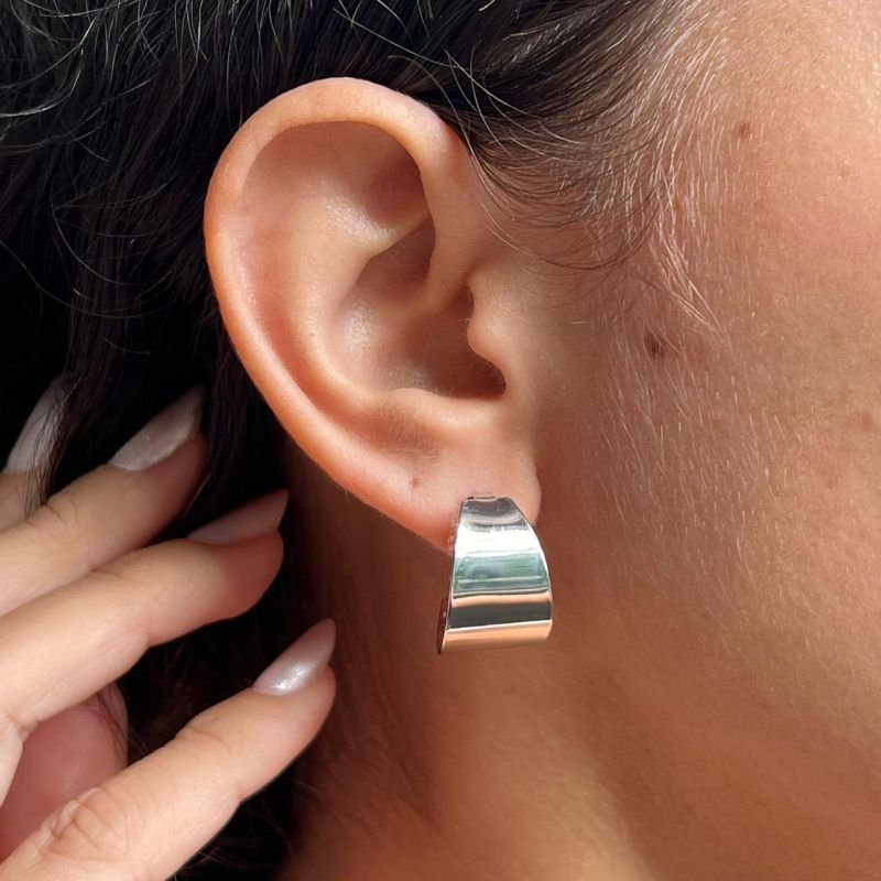 Brinco Biju Fina Dourado/Ródio