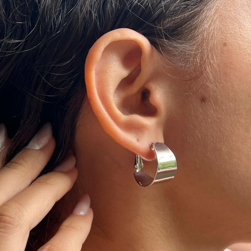 Brinco Biju Fina Dourado/Ródio