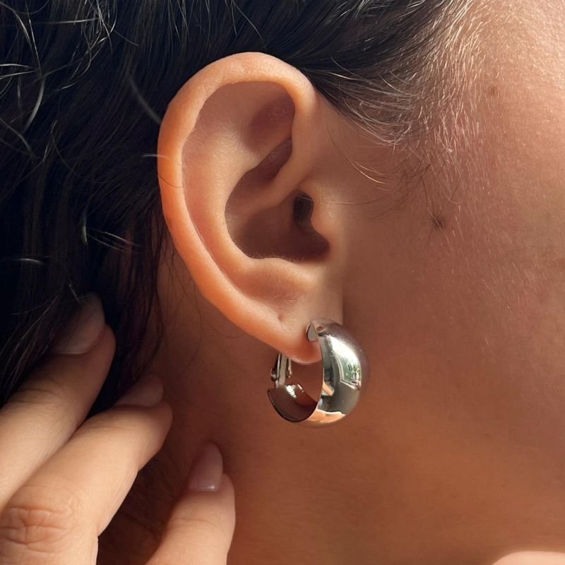 Brinco Biju Fina Dourado/Ródio