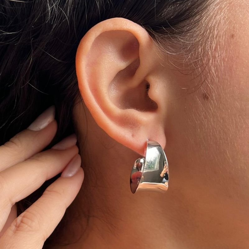 Brinco Biju Fina Dourado/Ródio