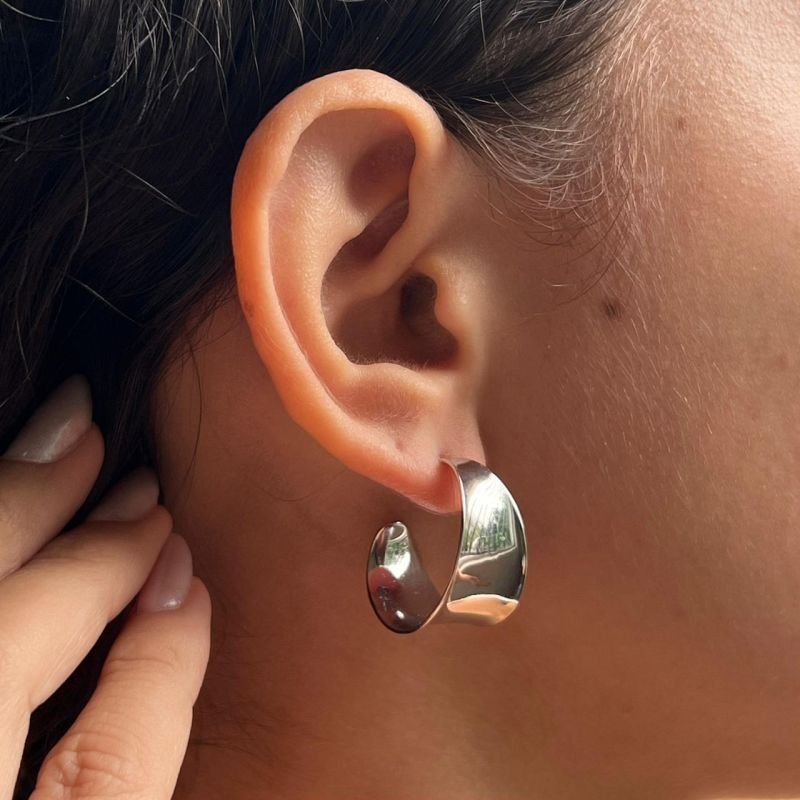 Brinco Biju Fina Dourado/Ródio