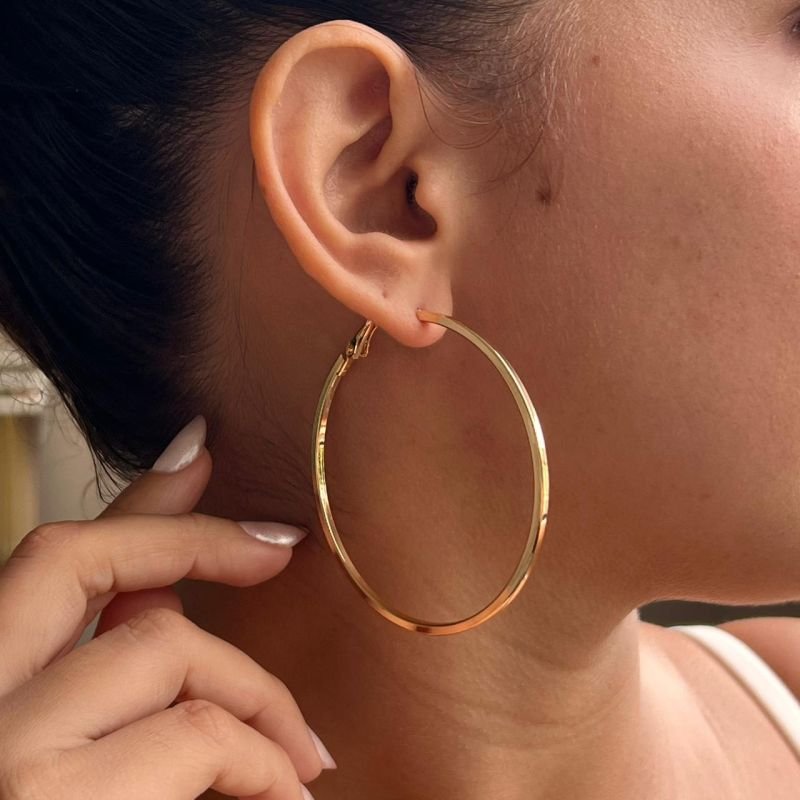 Brinco Biju Fina Dourado/Ródio