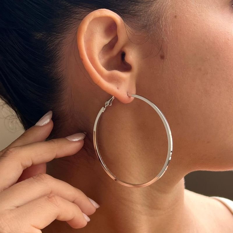 Brinco Biju Fina Dourado/Ródio