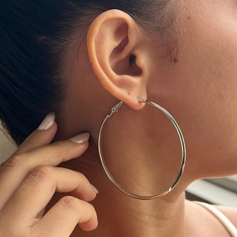 Brinco Biju Fina Dourado/Ródio