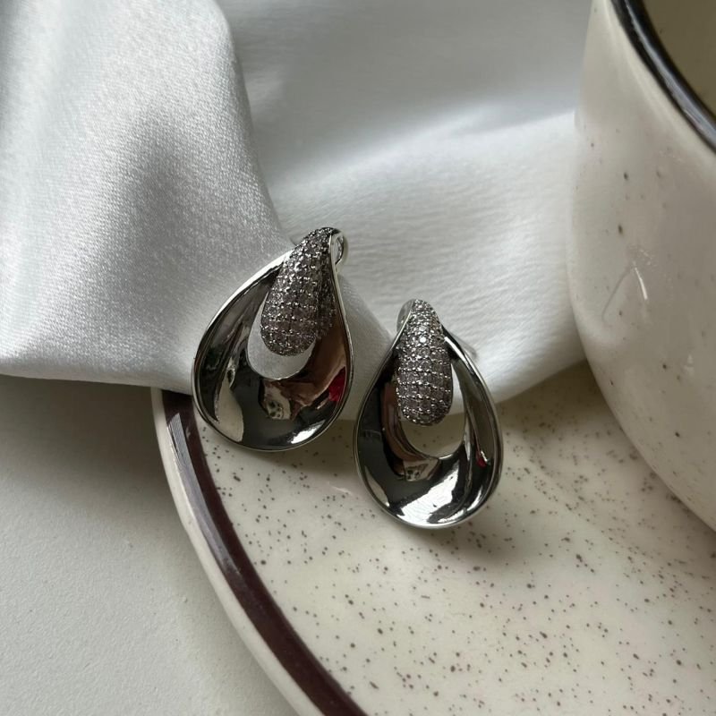 Brinco Biju Fina Dourado/Ródio