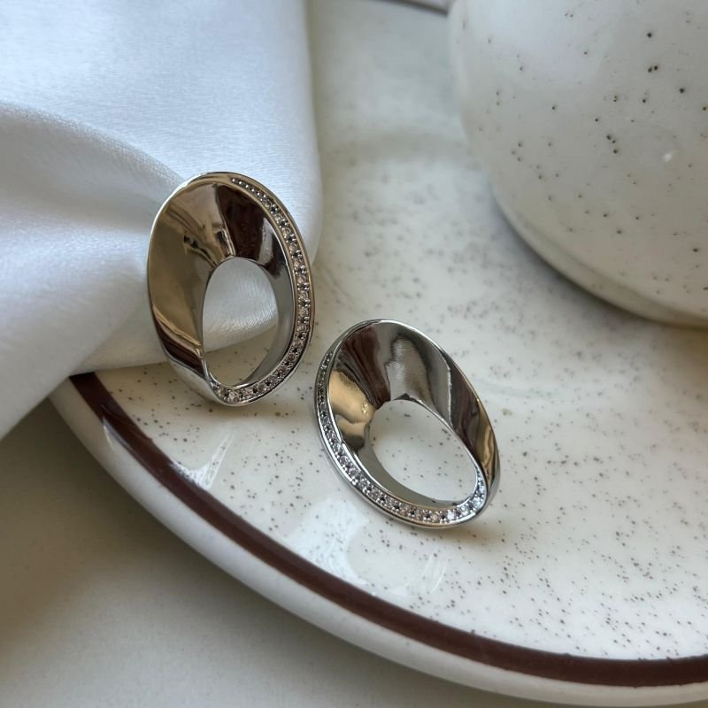 Brinco Biju Fina Dourado/Ródio