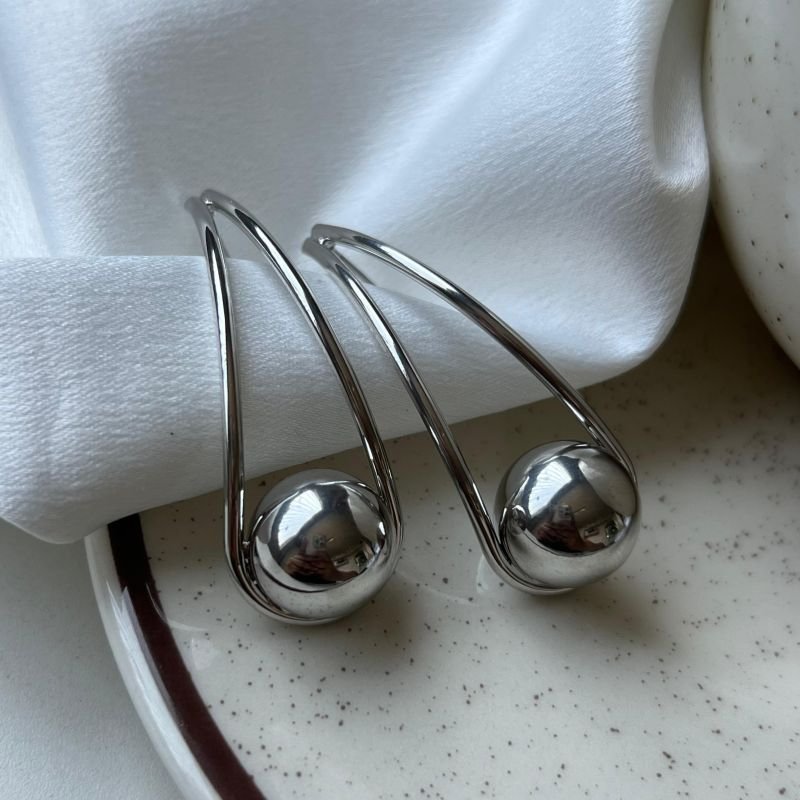 Brinco Biju Fina Dourado/Ródio