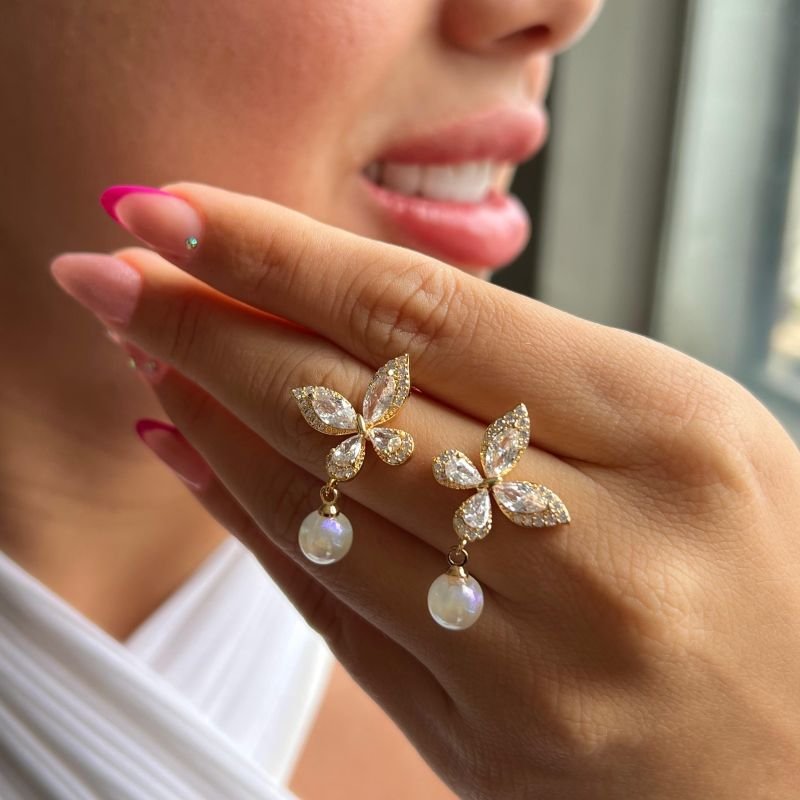 Brinco Biju Fina Dourado/Ródio