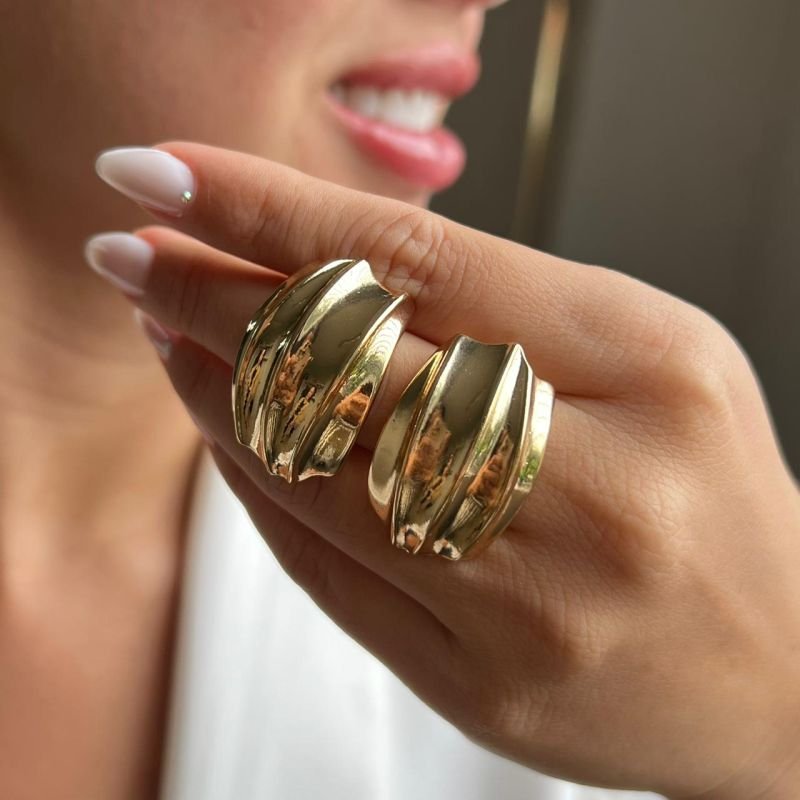 Brinco Biju Fina Dourado/Ródio