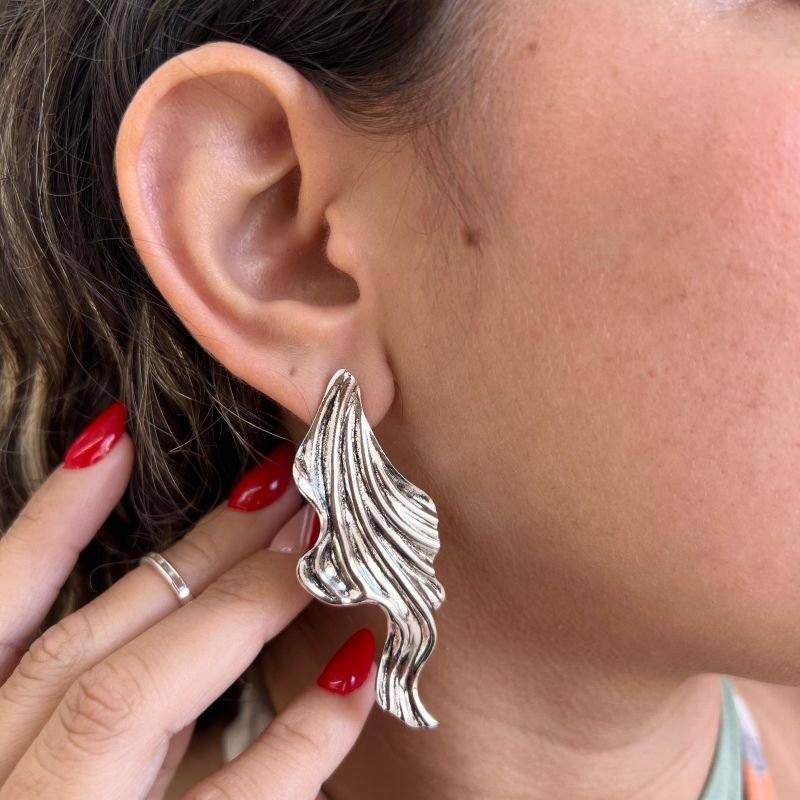 Brinco Biju Fina Ouro Velho Dourado/Ródio