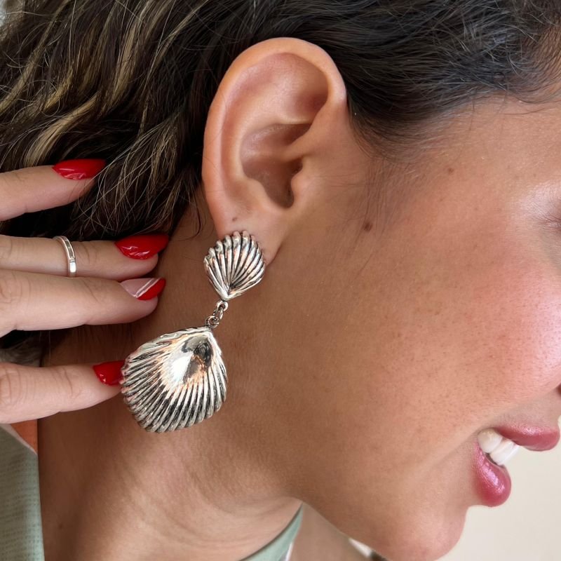 Brinco Biju Fina Ouro Velho Dourado/Ródio