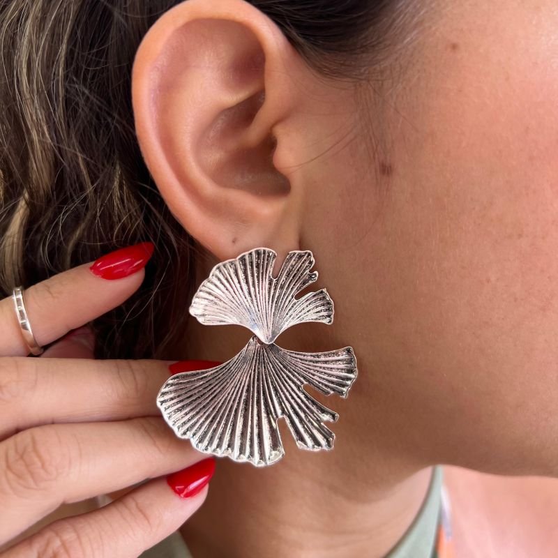 Brinco Biju Fina Ouro Velho Dourado/Ródio