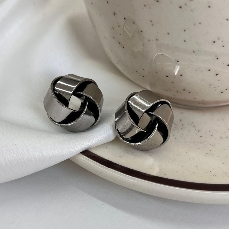 Brinco Biju Fina Ouro Velho Dourado/Ródio