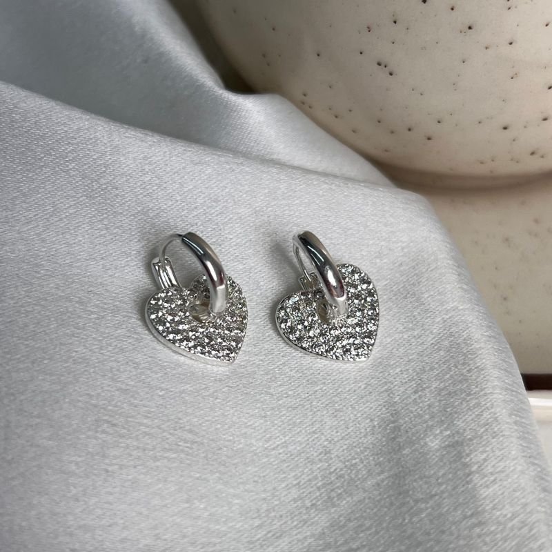 Brinco Cravejado Banho Ouro 18k/Prata 925