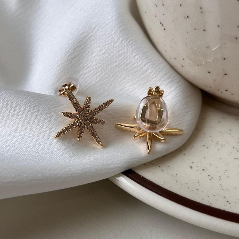 Brinco de Pressão Biju Fina Dourado/Ródio