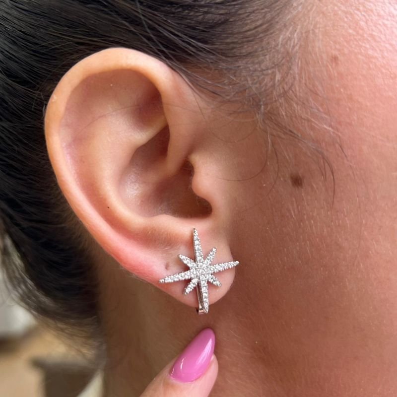 Brinco de Pressão Biju Fina Dourado/Ródio