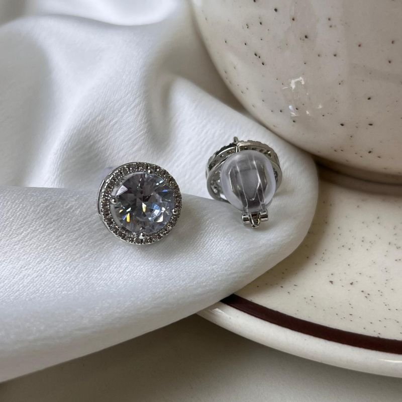 Brinco de Pressão Biju Fina Dourado/Ródio