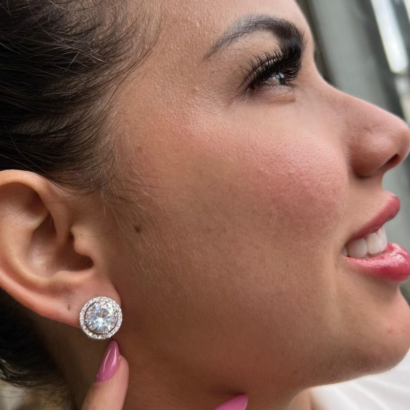 Brinco de Pressão Biju Fina Dourado/Ródio