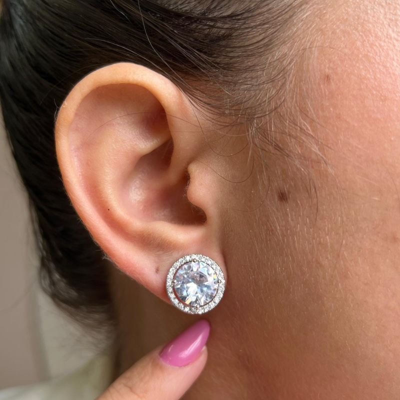 Brinco de Pressão Biju Fina Dourado/Ródio