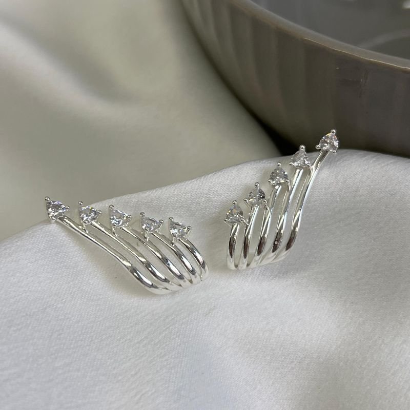 Brinco Ear Hook Banho Ouro 18k/Prata 925