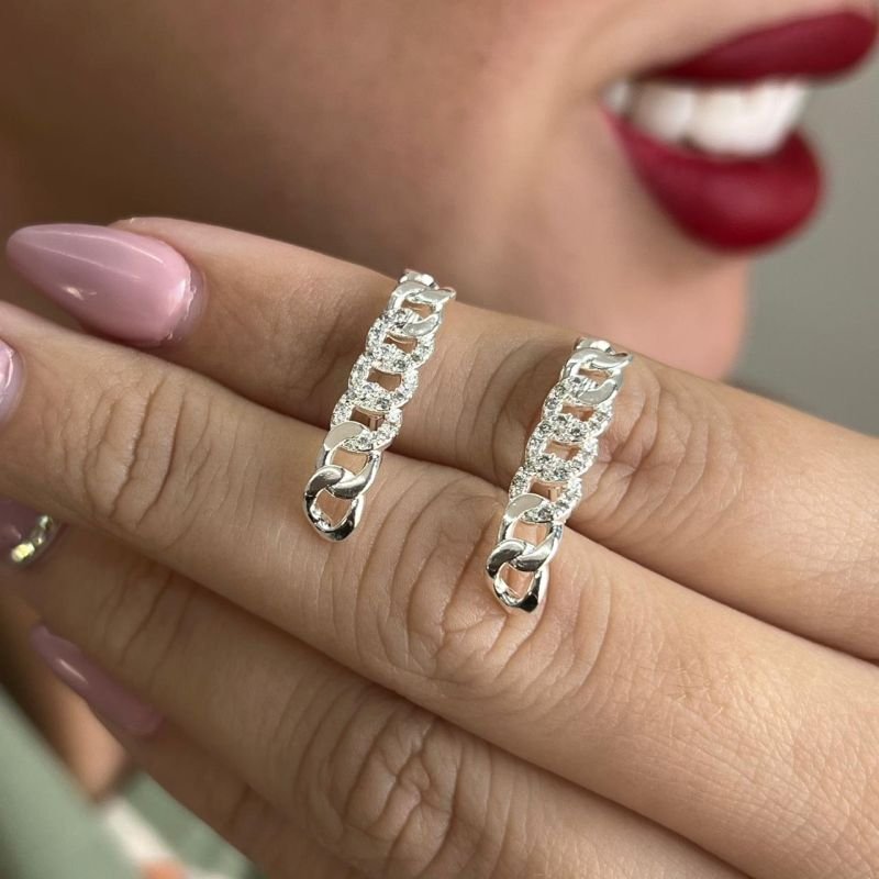 Brinco Ear Hook Banho Ouro 18k/Prata 925