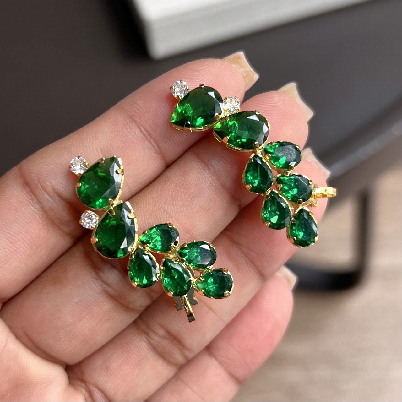 Brinco Ear Cuff Gota De Zircônia