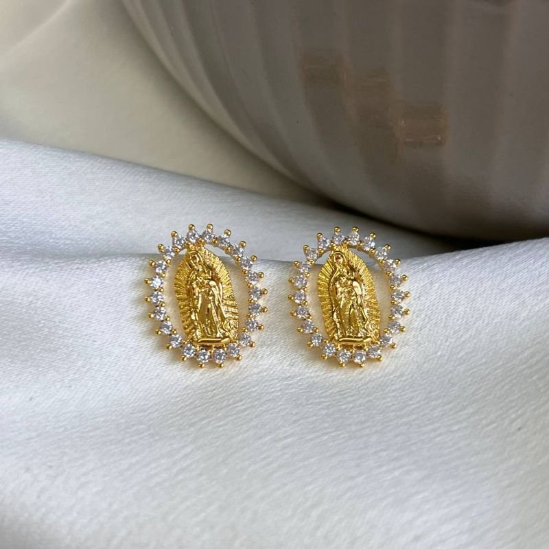 Brinco Banho Ouro 18k/Prata 925