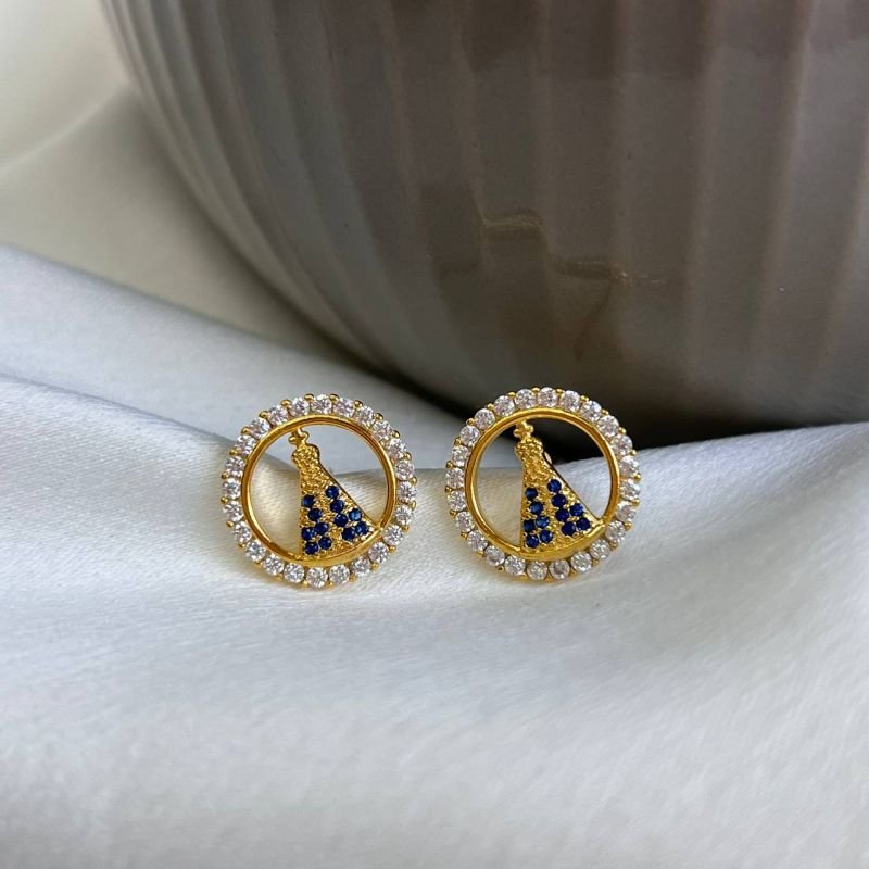 Brinco Banho Ouro 18k/Prata 925